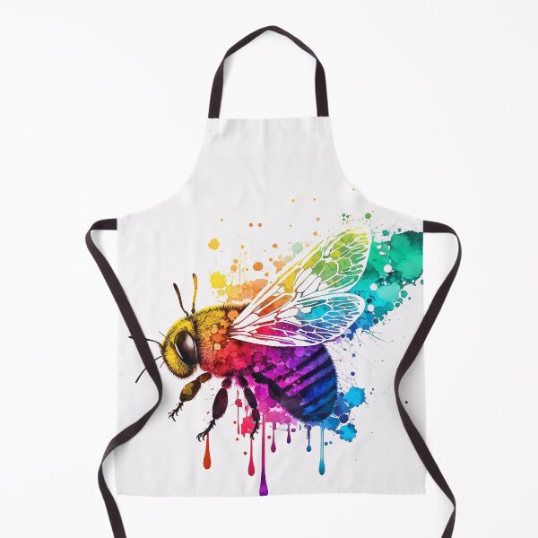 Item preview, Colorful honey bee designed and sold by knuppify.