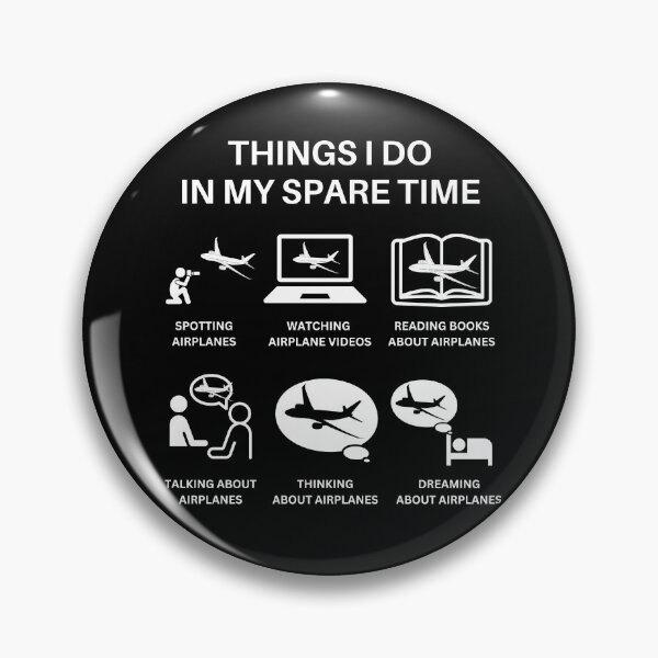 Item preview, Things I Do In My Spare Time Airplane Lover designed and sold by SpicyAviator.