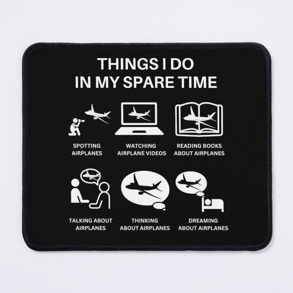 Item preview, Things I Do In My Spare Time Airplane Lover designed and sold by SpicyAviator.