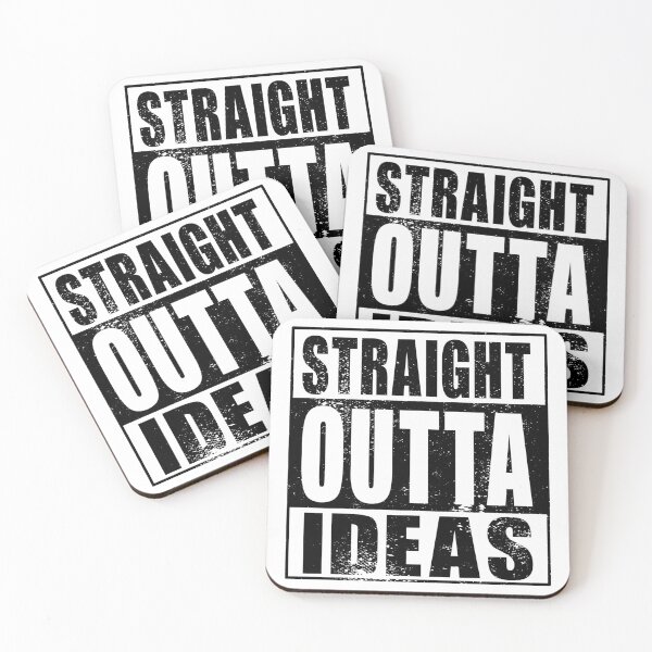 Item preview, Straight Outta Ideas (black) designed and sold by SolidEarthArt.