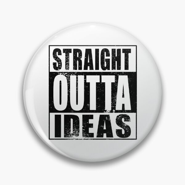 Item preview, Straight Outta Ideas (black) designed and sold by SolidEarthArt.