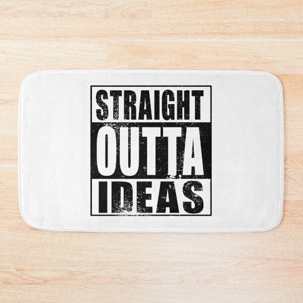 Artikelvorschau, Straight Outta Ideas (schwarz) entworfen und verkauft von SolidEarthArt.