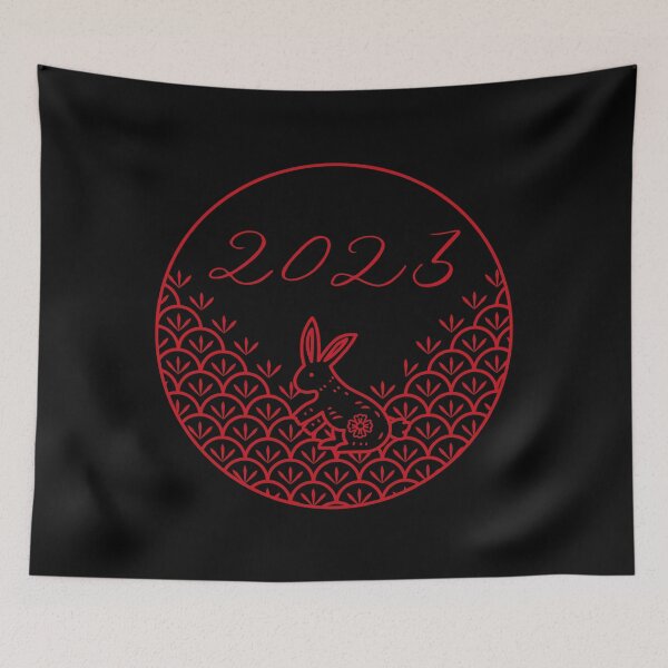 Item preview, Red Ring Rabbit Chinese New Year 2023 designed and sold by TajfunX.