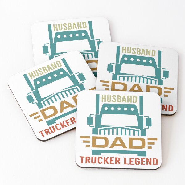 Item preview, HUSBAND  DAD  TRUCKER  LEGEND designed and sold by Krmdesign.