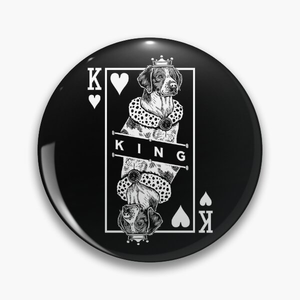 Item preview, Brittany Spaniel King Of Hearts Funny Dog Lover Pop Art designed and sold by GrandeDuc.