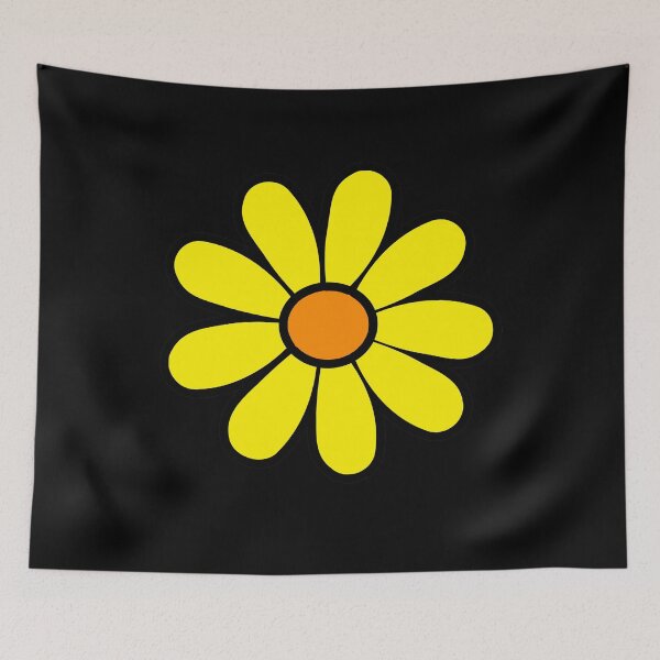Item preview, Happy Orange Daisy Flower Power 60's 70s Retro Vintage Hippie Gardening  designed and sold by funnytshirtemp.