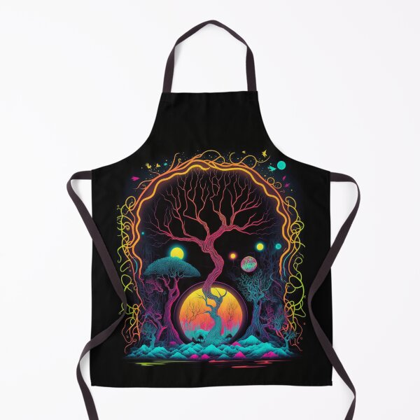 Item preview, surreal fantasy neon abstract in infographic style designed and sold by sammgdesign.