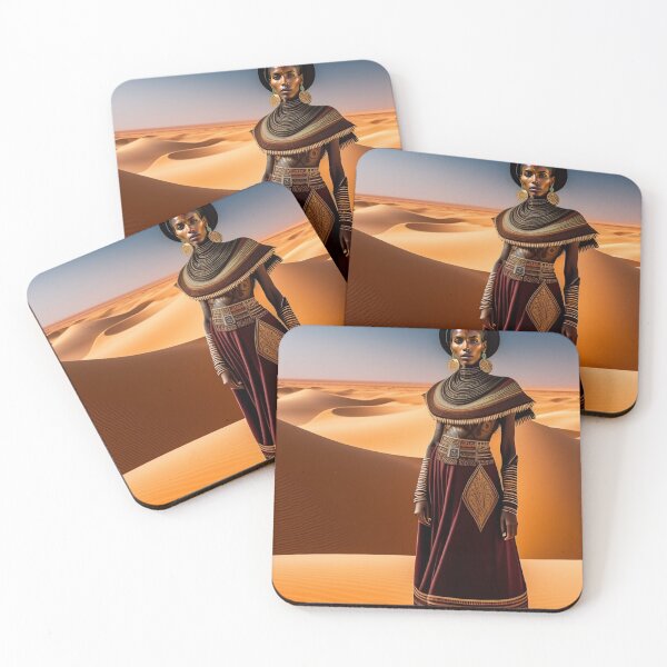 Item preview, African Long Necked Tribe Woman with Tattoo  designed and sold by DominicAi.