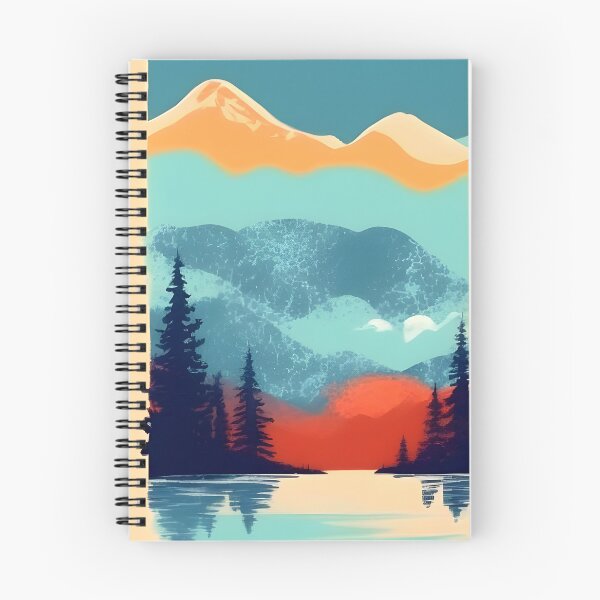 Item preview, Enhance Your Home with Our Stunning Minimalist Landscape Mountain Trees Prints designed and sold by supeart.