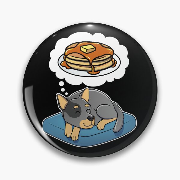 Item preview, Australian Cattle Dog dreaming about Pancakes designed and sold by DoggieDelights.