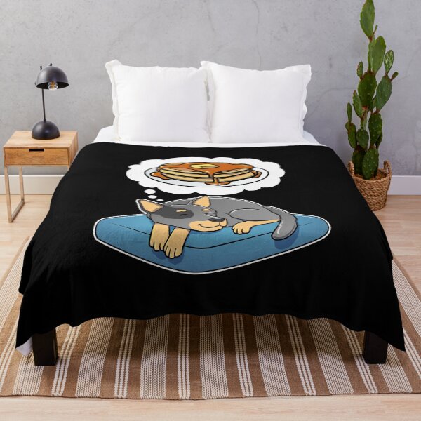 Item preview, Australian Cattle Dog dreaming about Pancakes designed and sold by DoggieDelights.