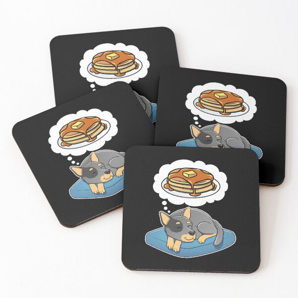 Item preview, Australian Cattle Dog dreaming about Pancakes designed and sold by DoggieDelights.