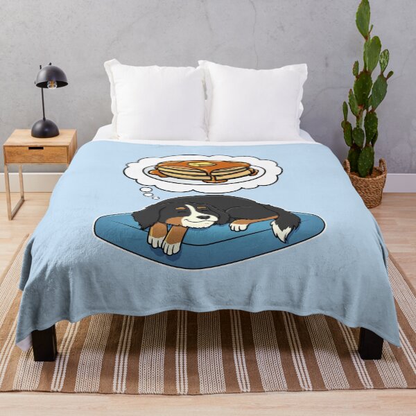 Item preview, Bernese Mountain Dog dreaming about Pancakes designed and sold by DoggieDelights.