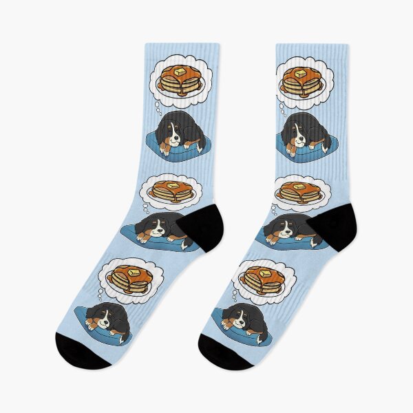 Item preview, Bernese Mountain Dog dreaming about Pancakes designed and sold by DoggieDelights.
