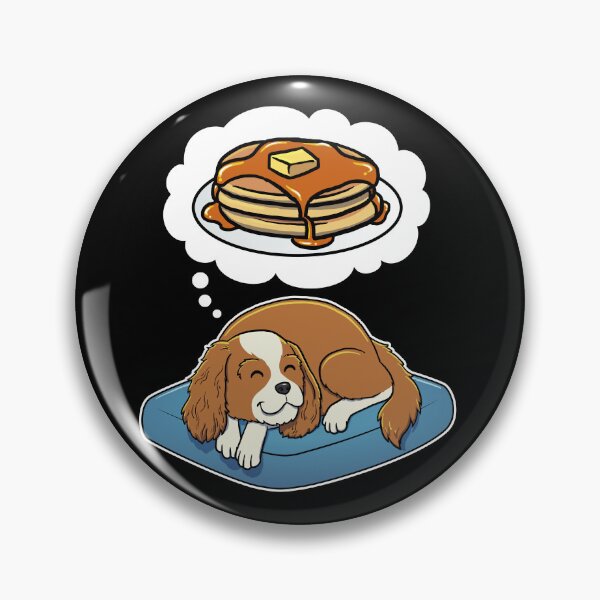 Artikelvorschau, Cavalier King Charles Spaniel dreaming about Pancakes entworfen und verkauft von DoggieDelights.