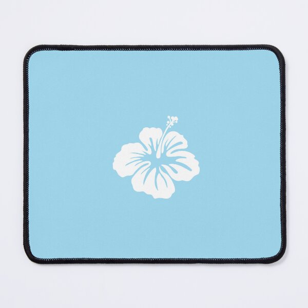 Item preview, White light blue hibiscus tropical coconut girl aesthetic iPhone case designed and sold by blomastudios.