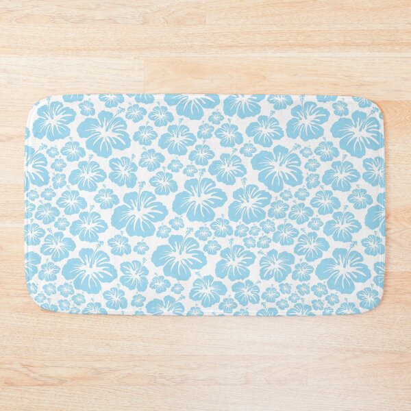 Item preview, White light blue hibiscus tropical coconut girl aesthetic iPhone case designed and sold by blomastudios.