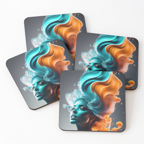 Item preview, AI Generated Art Splash Woman Image. designed and sold by DominicAi.