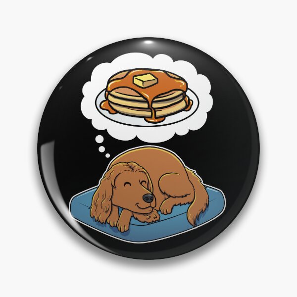Item preview, English Cocker Spaniel dreaming about Pancakes designed and sold by DoggieDelights.