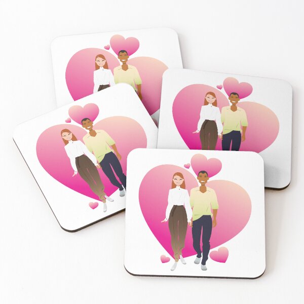 Item preview, interracial couple designed and sold by ladstudio.