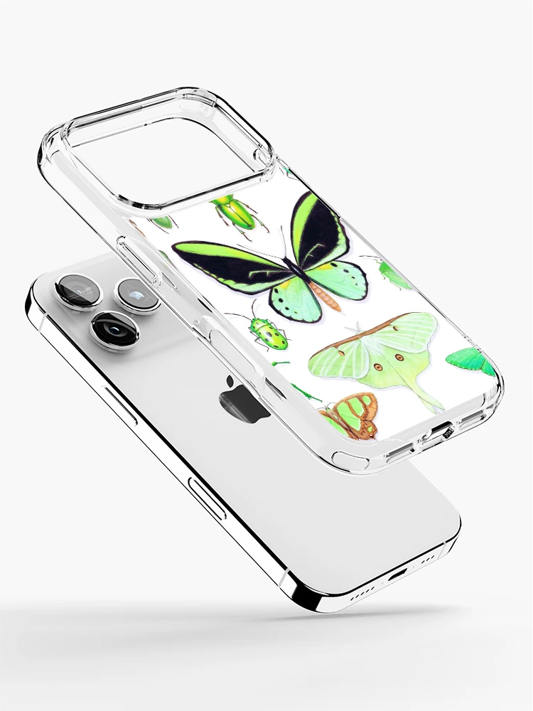 Thumbnail 2 of 5, iPhone Case, Green Insect Collection designed and sold by Vicky Pratt.