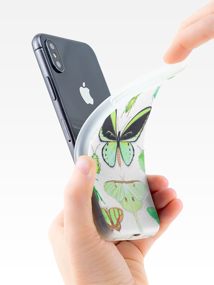 Thumbnail 4 of 5, iPhone Case, Green Insect Collection designed and sold by Vicky Pratt.