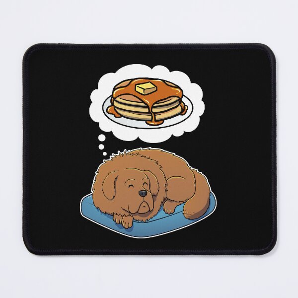 Item preview, Tibetan Mastiff dreaming about Pancakes designed and sold by DoggieDelights.