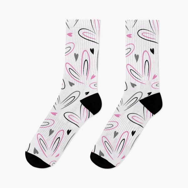Item preview, Bunny Ear Hearts Pattern Design designed and sold by CreativeDraws42.