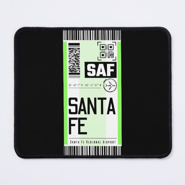 Item preview, SANTA FE SAF classic luggage tag aiport stickers designed and sold by LeddsoDello.