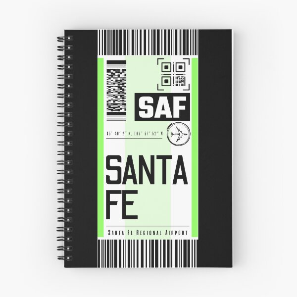 Item preview, SANTA FE SAF classic luggage tag aiport stickers designed and sold by LeddsoDello.