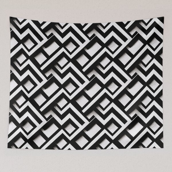 Item preview, Black And White Geometry  designed and sold by Vintagez 98.