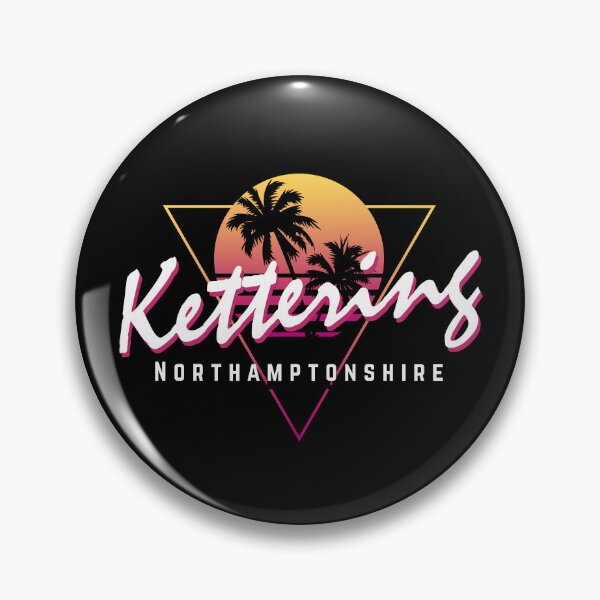 Item preview, Funny 80s Retro Sunset 'Kettering' Northamptonshire designed and sold by dinosareforever.