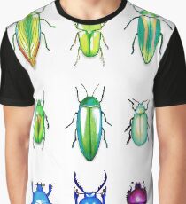Metallic Beetles Graphic T-Shirt
