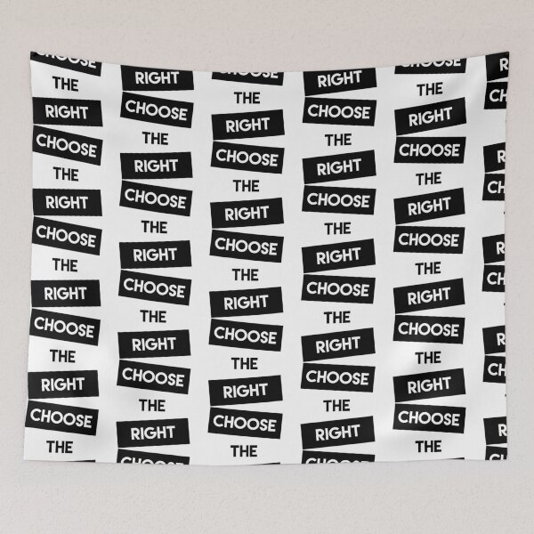 Item preview, Choose the Right (Black and White)- LDStreetwear designed and sold by LDStreetwear.