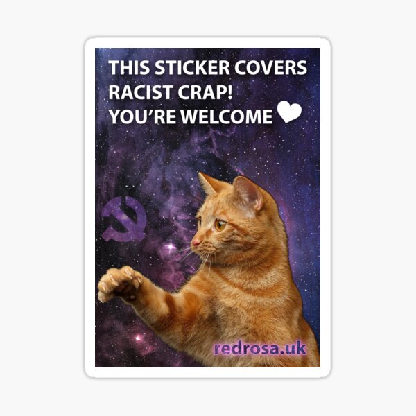 Anti-Rassismus-Kat Sticker
