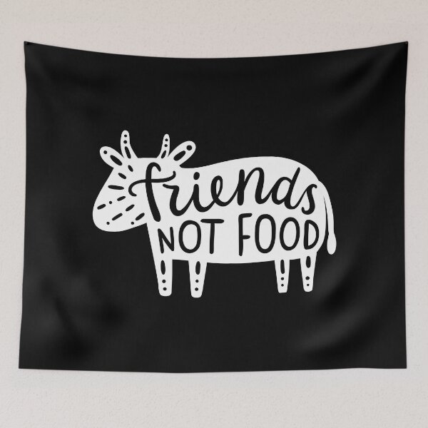Item preview, Vegan design - Friends not food!  designed and sold by kondratya.