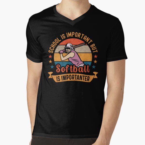 School is Important but Baseball is Importanter Pitcher Vintage Baseball  Humor Apparel Kids T-Shirt for Sale by grinta2021