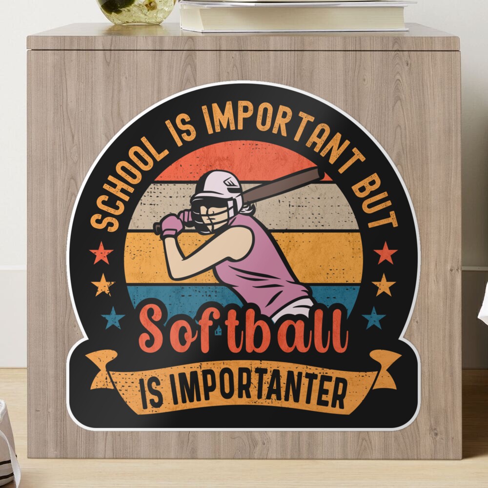 Life Is Better On The Mound Softball Pitcher Cute Funny - Softball Pitcher  - Sticker