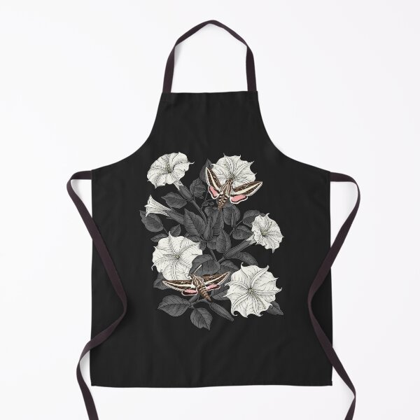 Item preview, Moonflowers and sphinx moths designed and sold by Katerina Mitkova Kirilova.