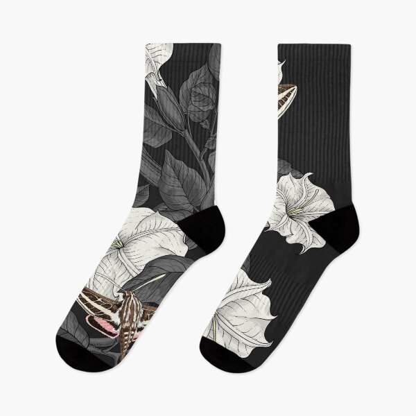 Item preview, Moonflowers and sphinx moths designed and sold by Katerina Mitkova Kirilova.