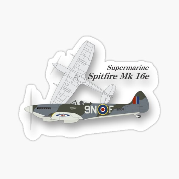 Vista previa del artículo con la obra «Supermarino Spitfire 16e», diseñado y vendido por GregThompson.