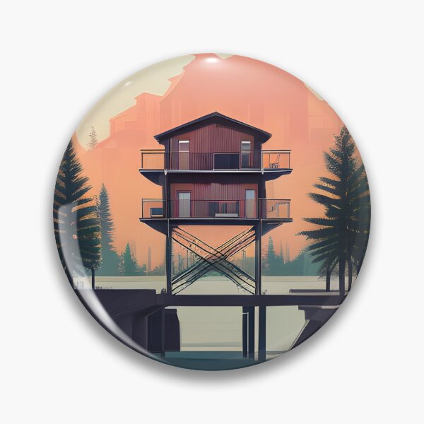Item preview, Find the Perfect Minimalist House and Lake Print for Your Personal Style and Taste designed and sold by supeart.