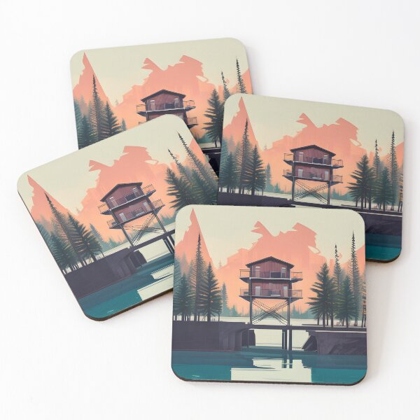 Item preview, Find the Perfect Minimalist House and Lake Print for Your Personal Style and Taste designed and sold by supeart.