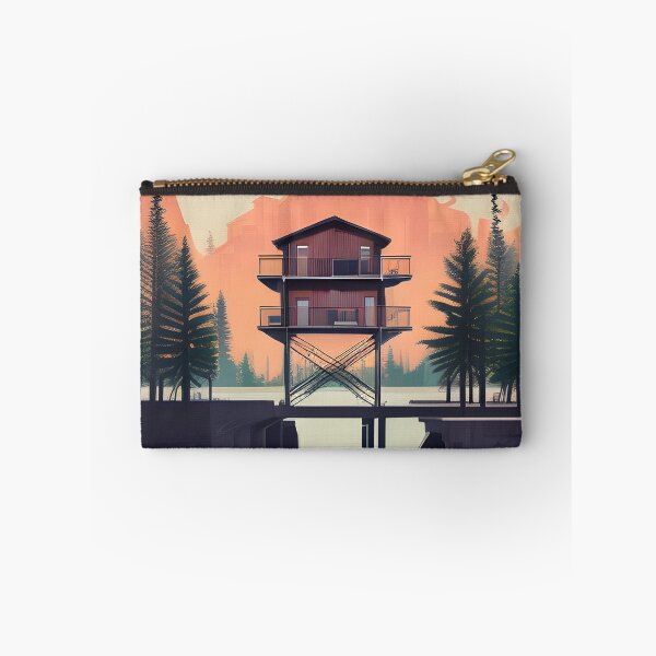 Item preview, Find the Perfect Minimalist House and Lake Print for Your Personal Style and Taste designed and sold by supeart.