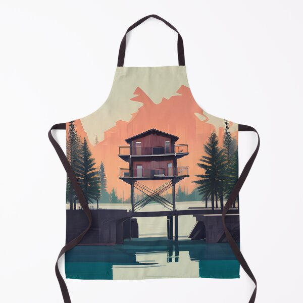 Item preview, Find the Perfect Minimalist House and Lake Print for Your Personal Style and Taste designed and sold by supeart.