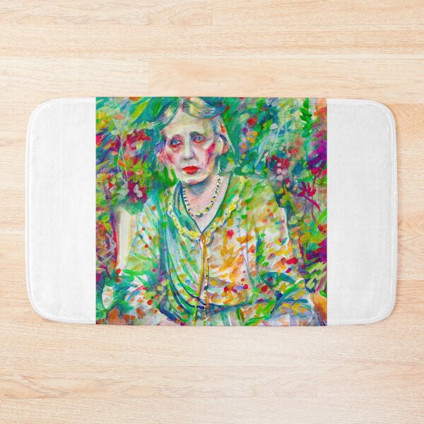 Item preview, VIRGINIA WOOLF in the garden - watercolor portrait designed and sold by lautir.