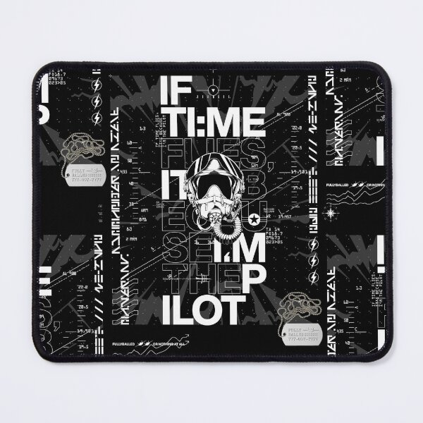 Item preview, IF TIME FLIES, IT'S BECAUSE I'M THE PILOT designed and sold by fullyballed.