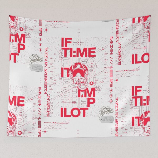 Item preview, IF TIME FLIES, IT'S BECAUSE I'M THE PILOT designed and sold by fullyballed.
