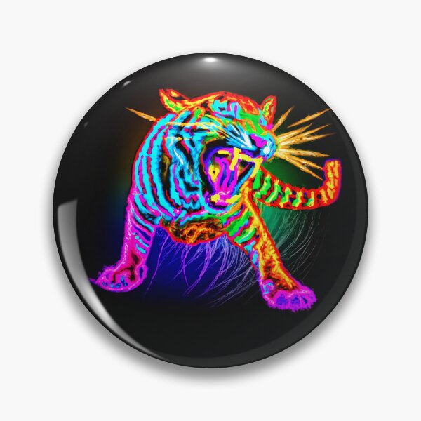 Item preview, fierce tiger attack - digital designed and sold by Jaroslav Hubert.