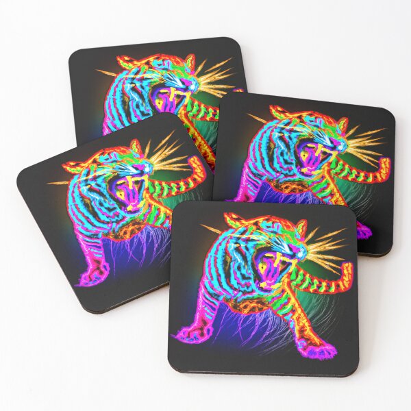Item preview, fierce tiger attack - digital designed and sold by Jaroslav Hubert.